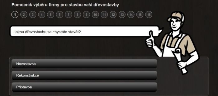 Pomocník Dřevostavitele pro výběr firmy