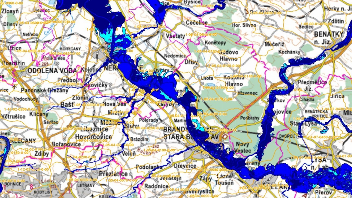 Mapa ukazuje, kam až se může dostat velká voda