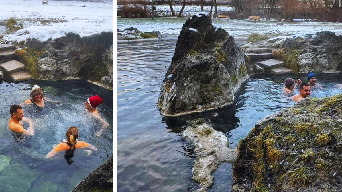Přírodní vířivka s termálním pramenem může směle konkurovat kdejakým lázním