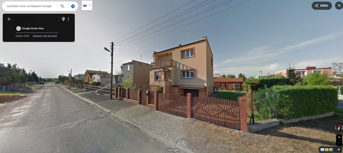 Jak rozmazat dům v Google Maps