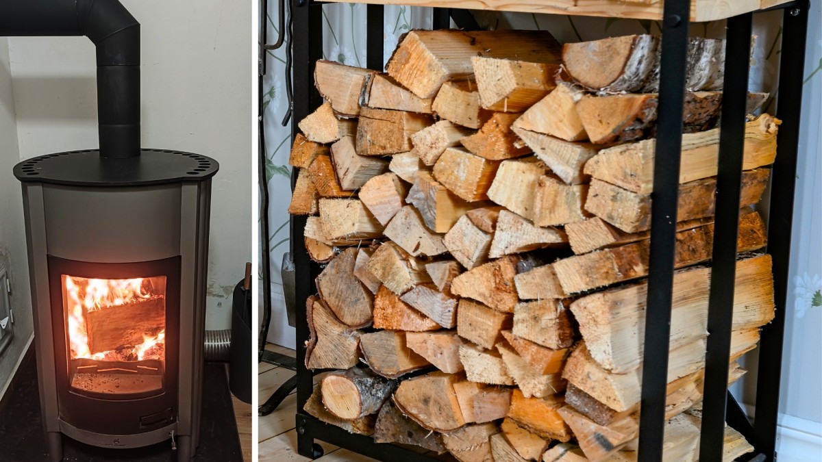 Do bytu si nainstaloval krbová kamna i s ventilátory