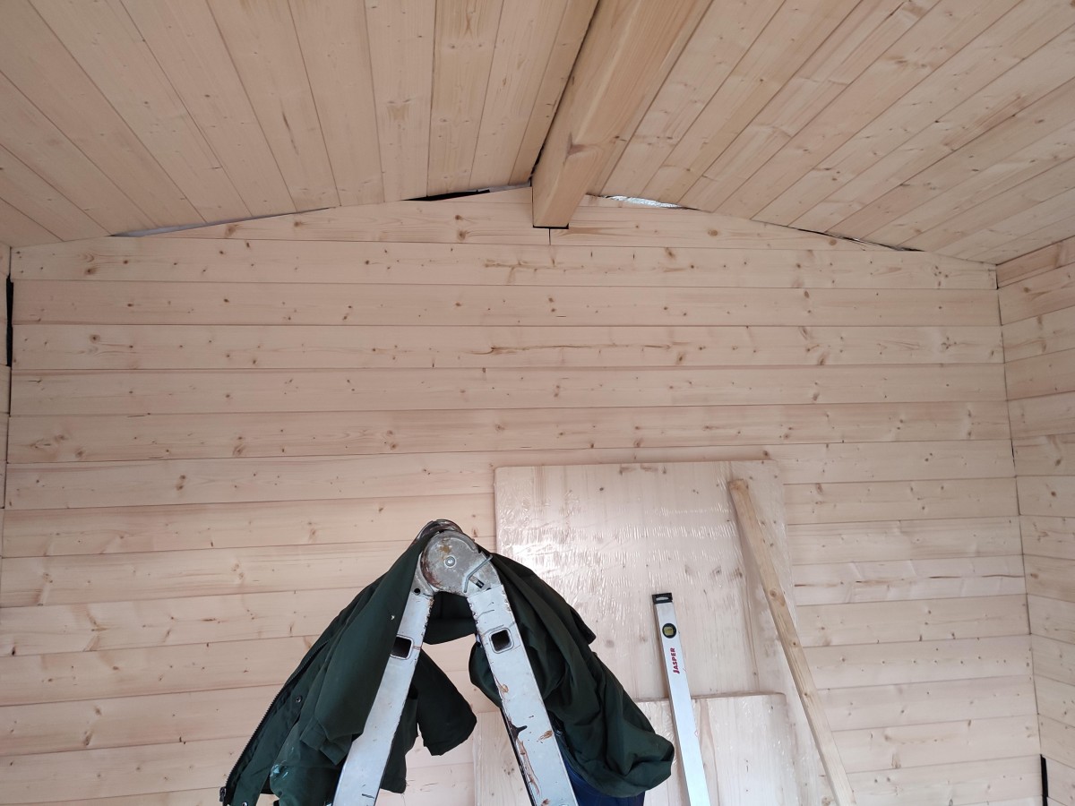 Stavba zašívárny – postup