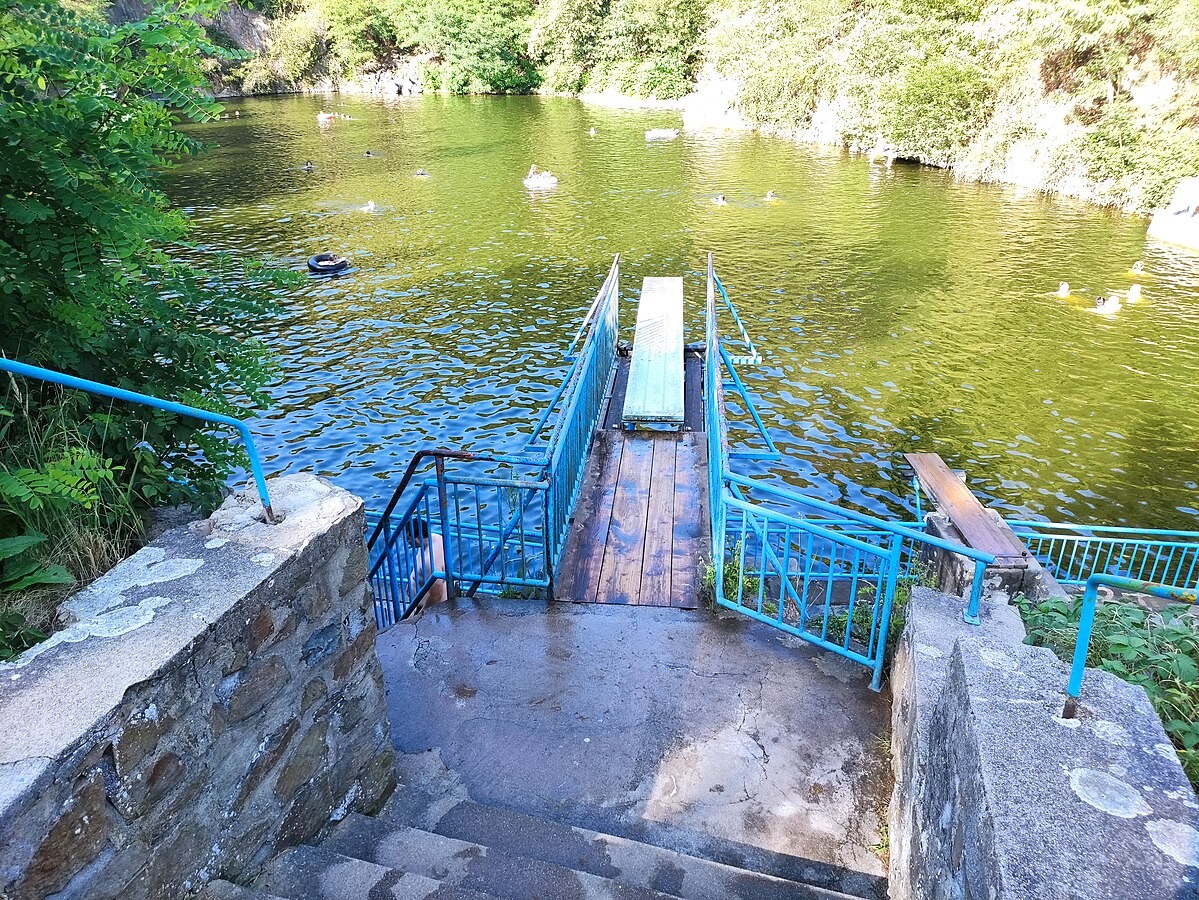 Zatopený lom na Moravě