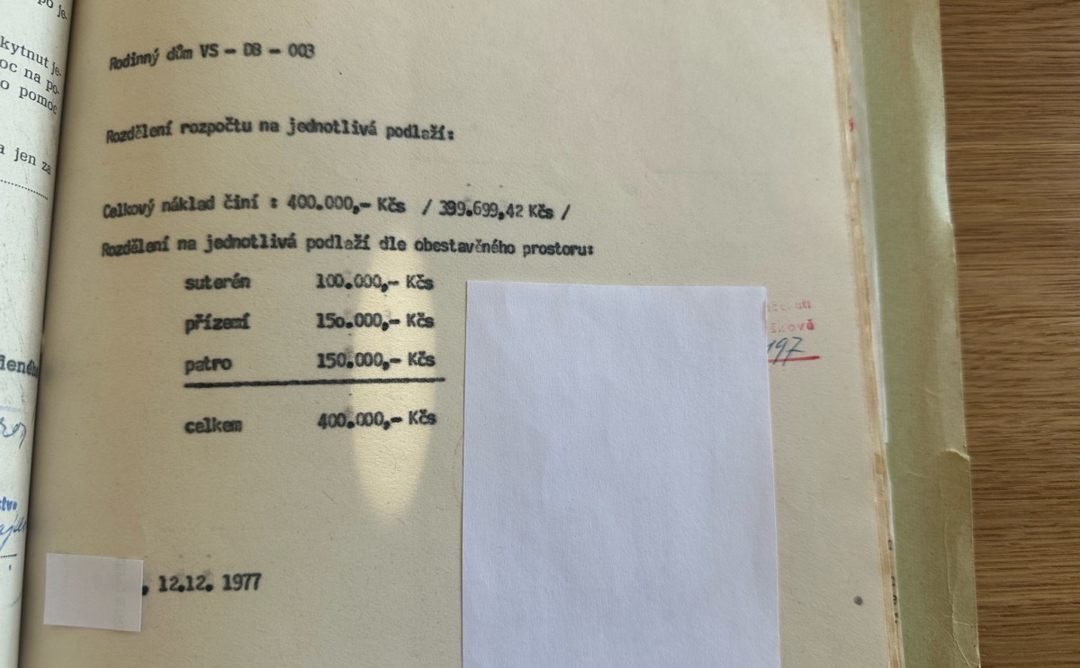 Cena pozemku