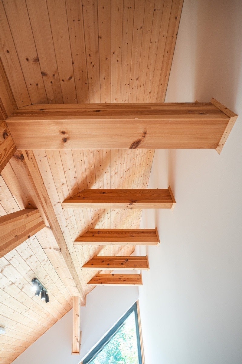 Moderní dřevostavba v Krušných horách