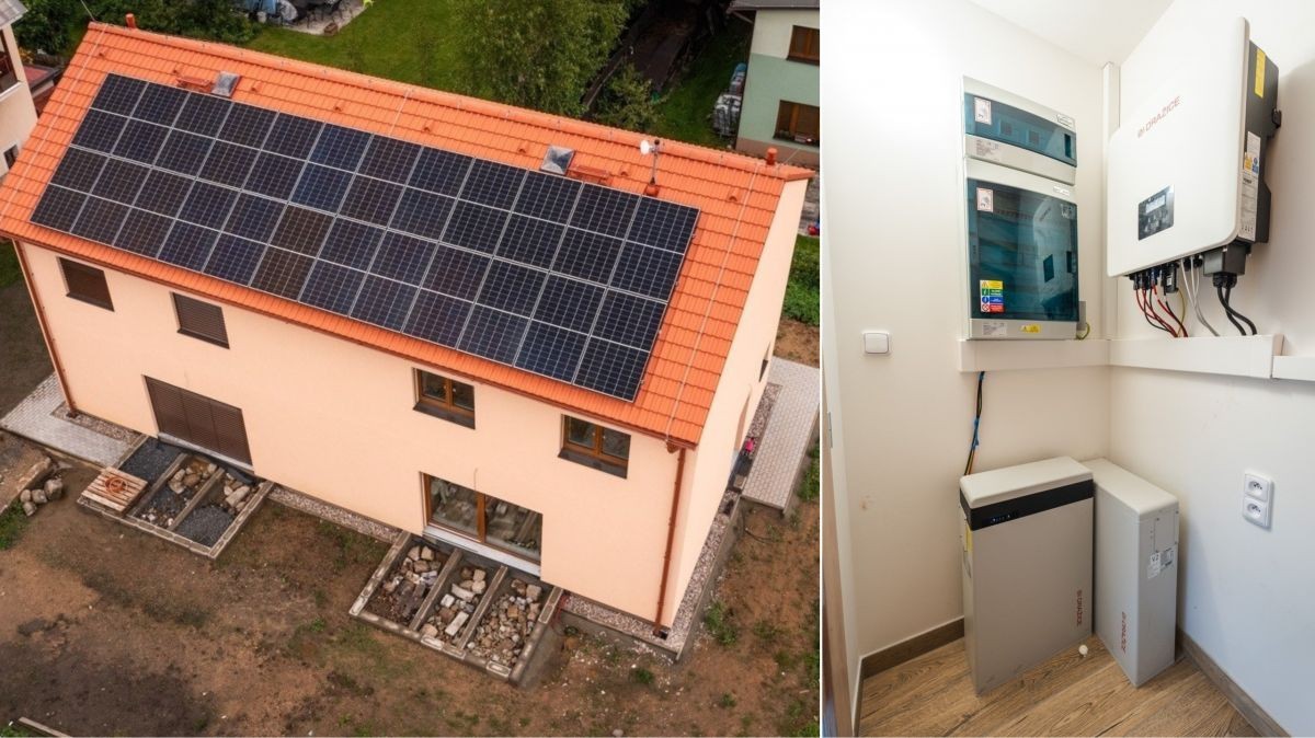 Dvojdům s fotovoltaikou