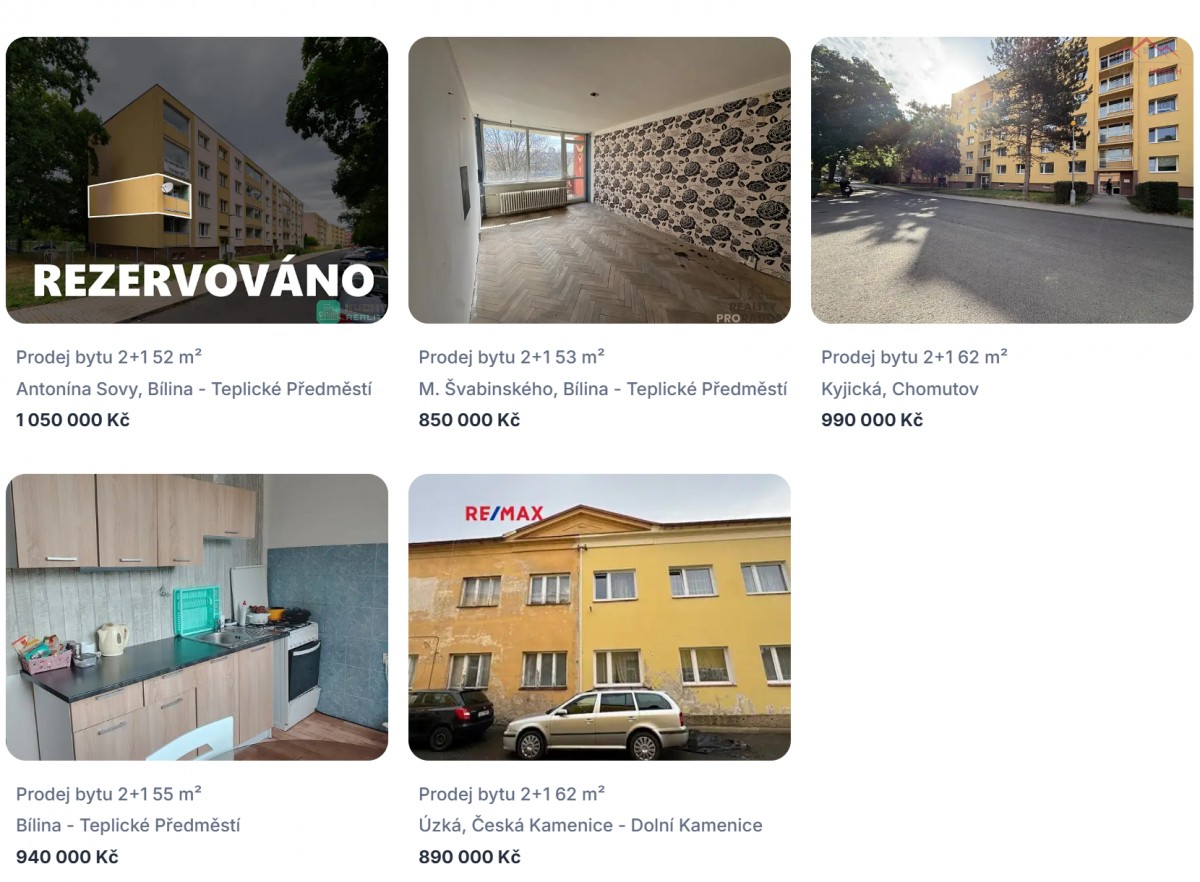 Byt 2+1 lze pořídit i pod 1 milion korun