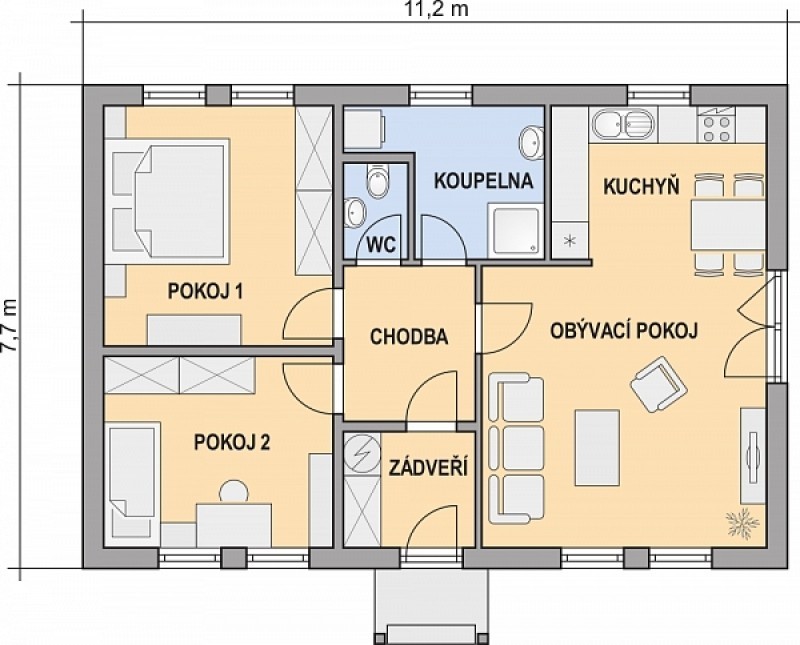 Cenově dostupný rodinný dům