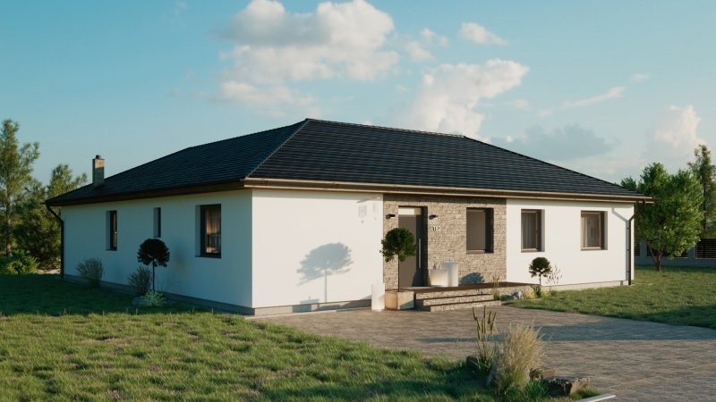 Rodinný moderní bungalov na klíč