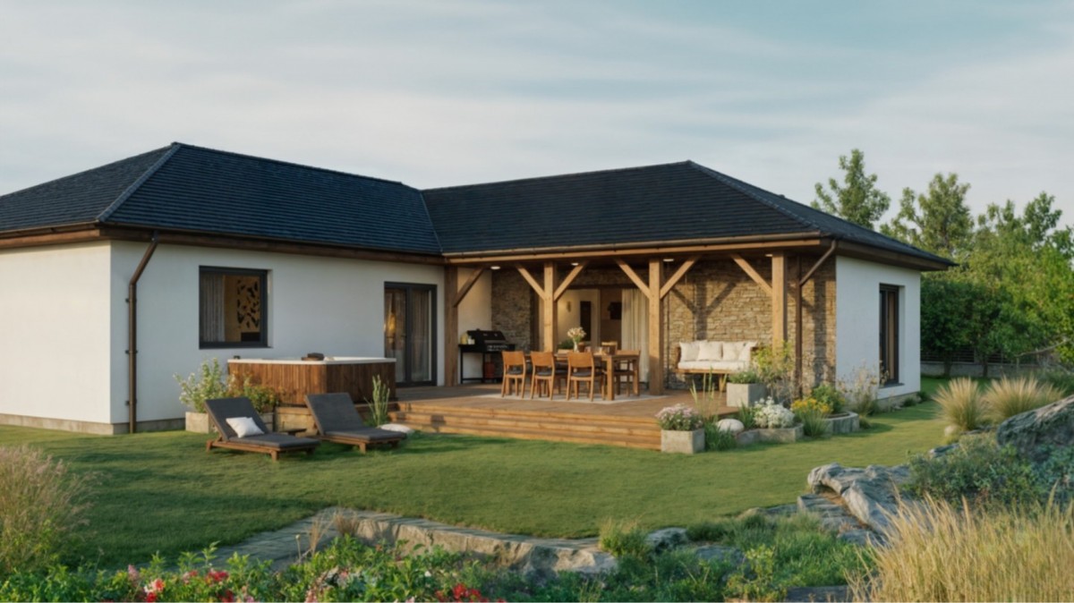 Rodinný moderní bungalov na klíč