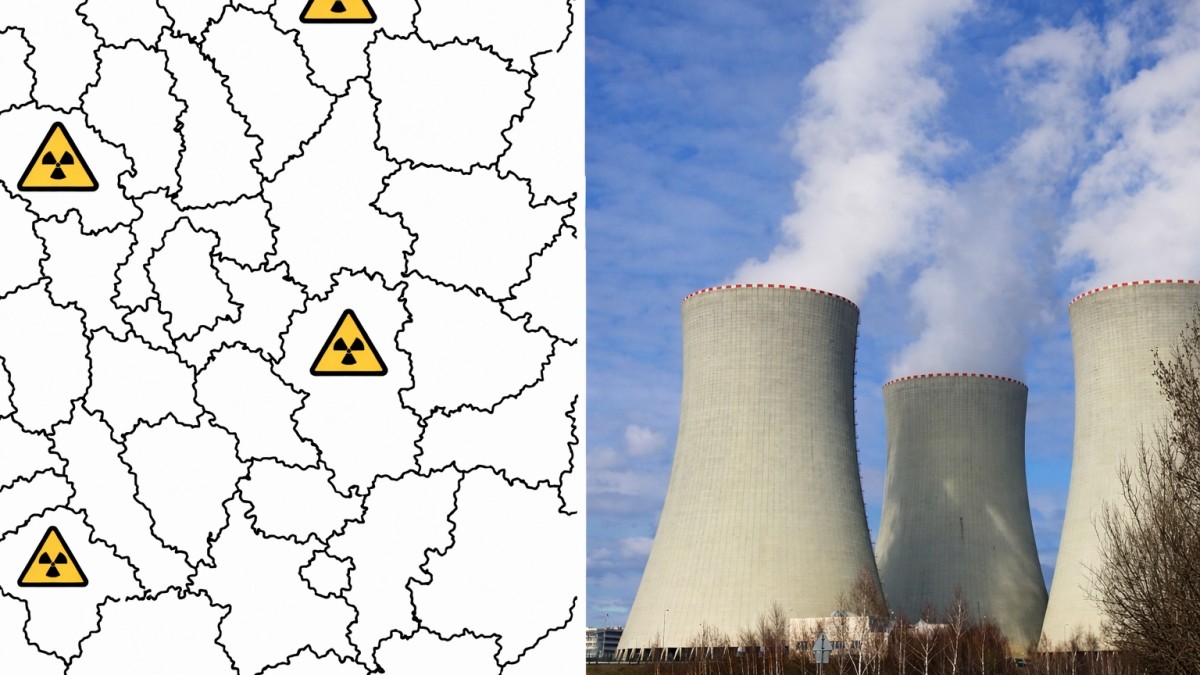 Nové jaderné reaktory mají vyrůst napříč celým Českem. Mapa ukazuje konkrétní lokality