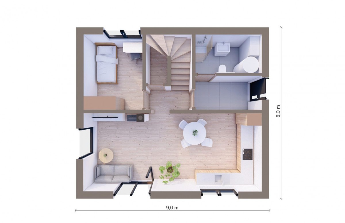 Moderní dům pro větší rodinu