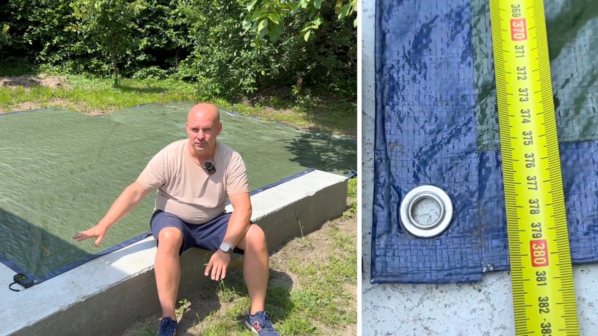 Krycí plachta byla podstatně menší, než výrobce uváděl