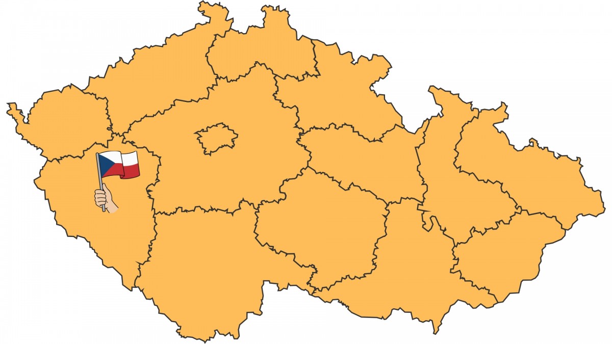 Poznáte všechna krajská města ČR na slepé mapě?