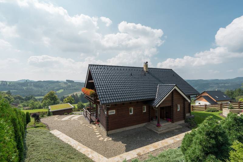 dřevostavba v Beskydech