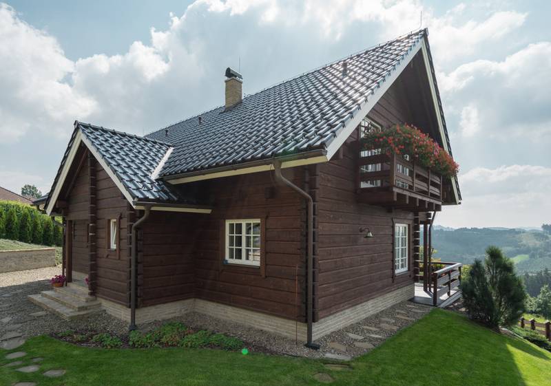 dřevostavba v Beskydech