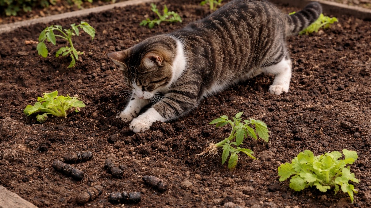 Kočky a hraboši ničí jarní záhony většině zahrádkářů. Odežene je obyčejný příbor