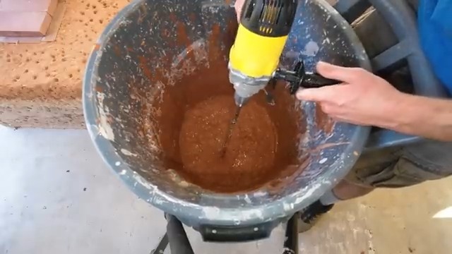 Raketová kamna na zimní zahradě