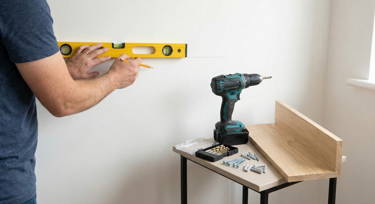 Jak navrtat poličku?