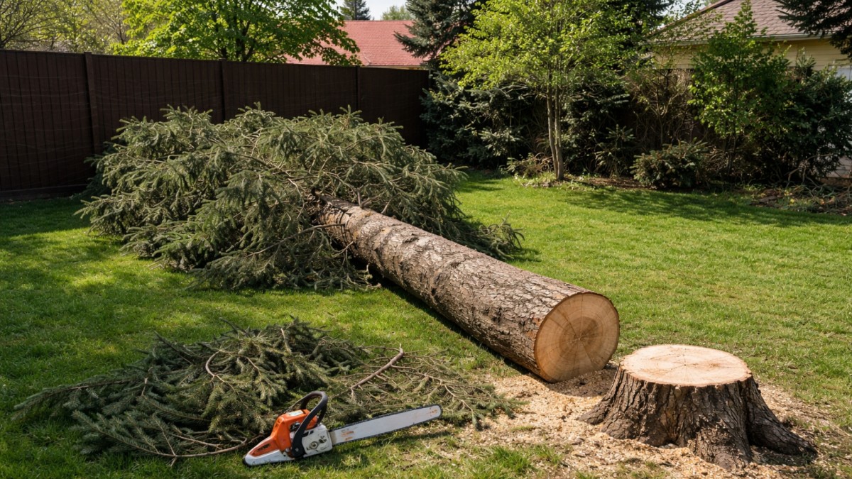 Soused udal Radima za pokácení stromu na vlastní zahradě. Hrozí mu pokuta 100 000 korun