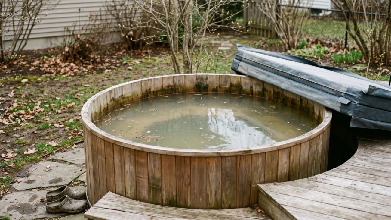 Koupací sudy na jaře