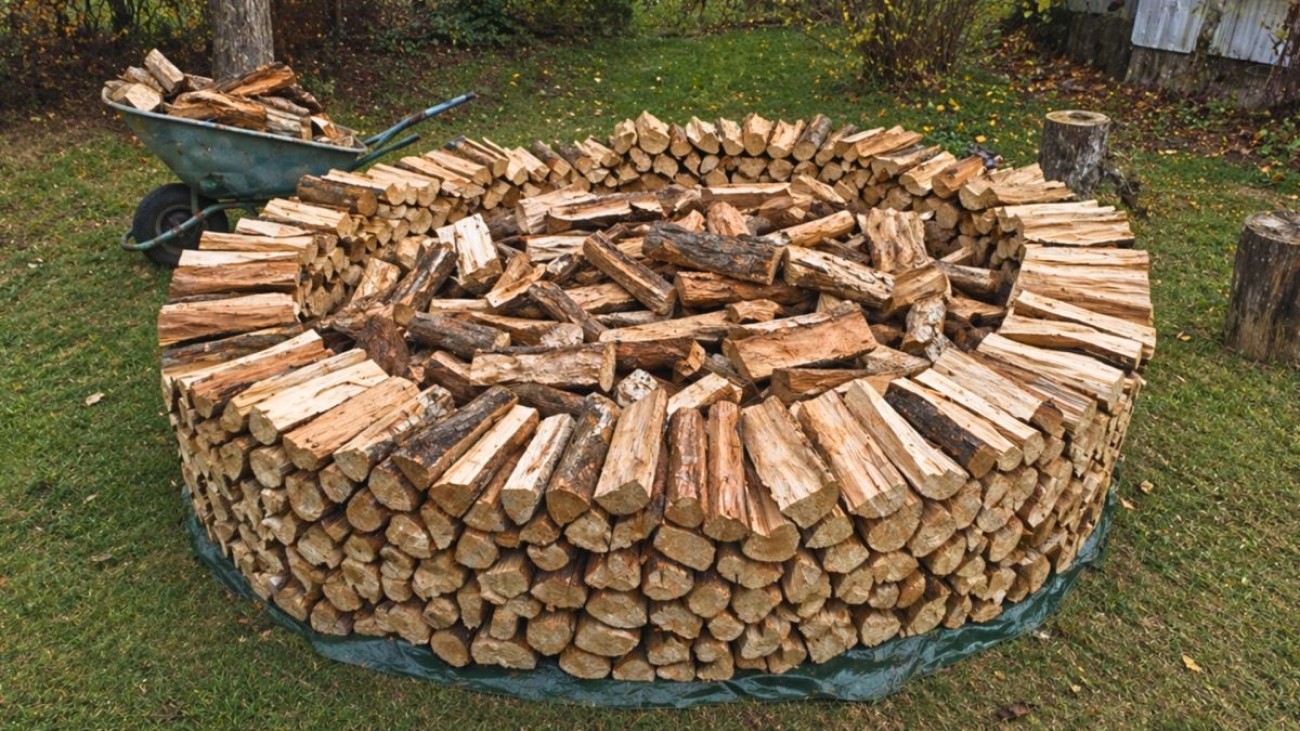 Metoda „Holzmiete“ je efektivnější než dřevník. Zkušení mistři prozradili, jak dřevo poskládat správně 