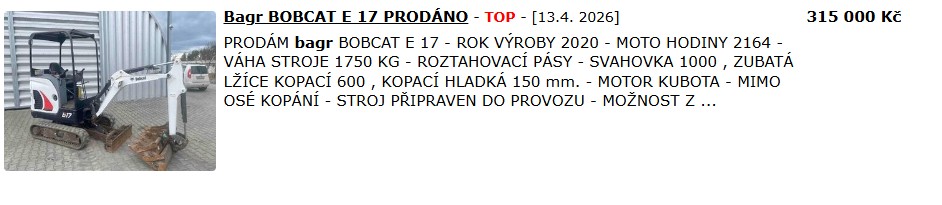 Měli jsme si koupit minibagr
