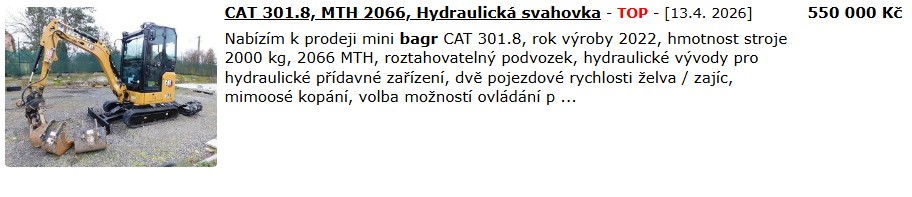 Měli jsme si koupit minibagr