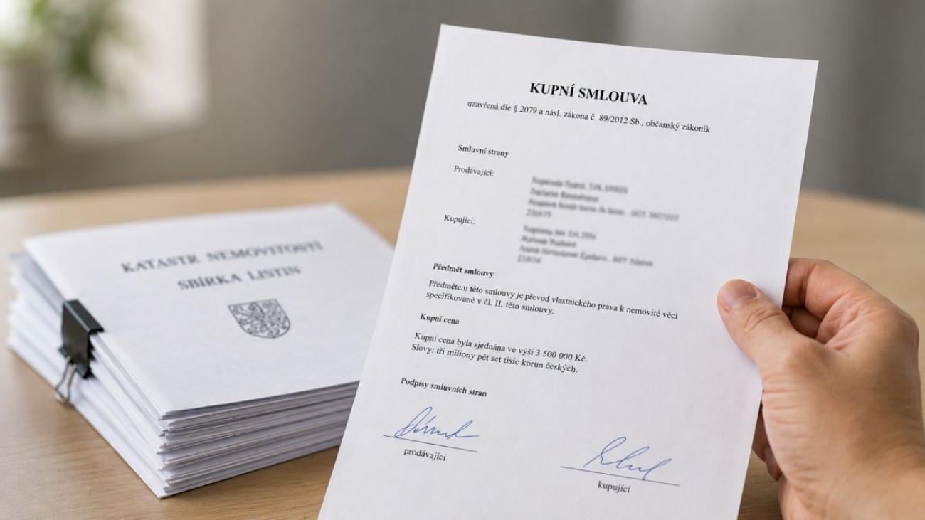Katastr vydá kupní smlouvu komukoliv. Cizí lidé tak získají vaše osobní údaje i podpis