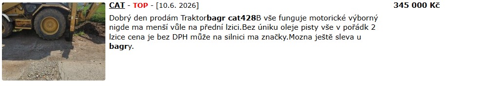 Investice do bagru