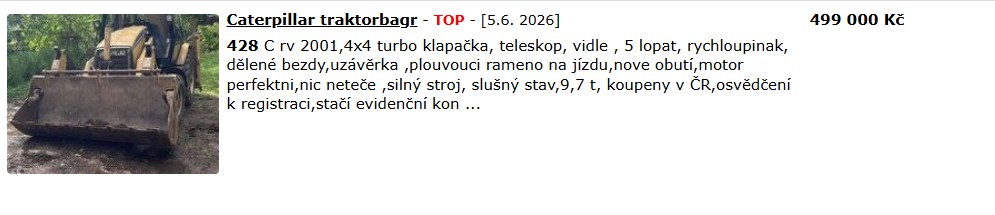 Investice do bagru