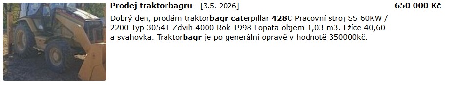 Investice do bagru