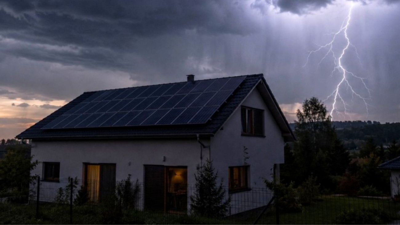 Bouřka může zničit elektroniku, fotovoltaiku i tepelné čerpadlo. Škodám za statisíce lze přitom předejít