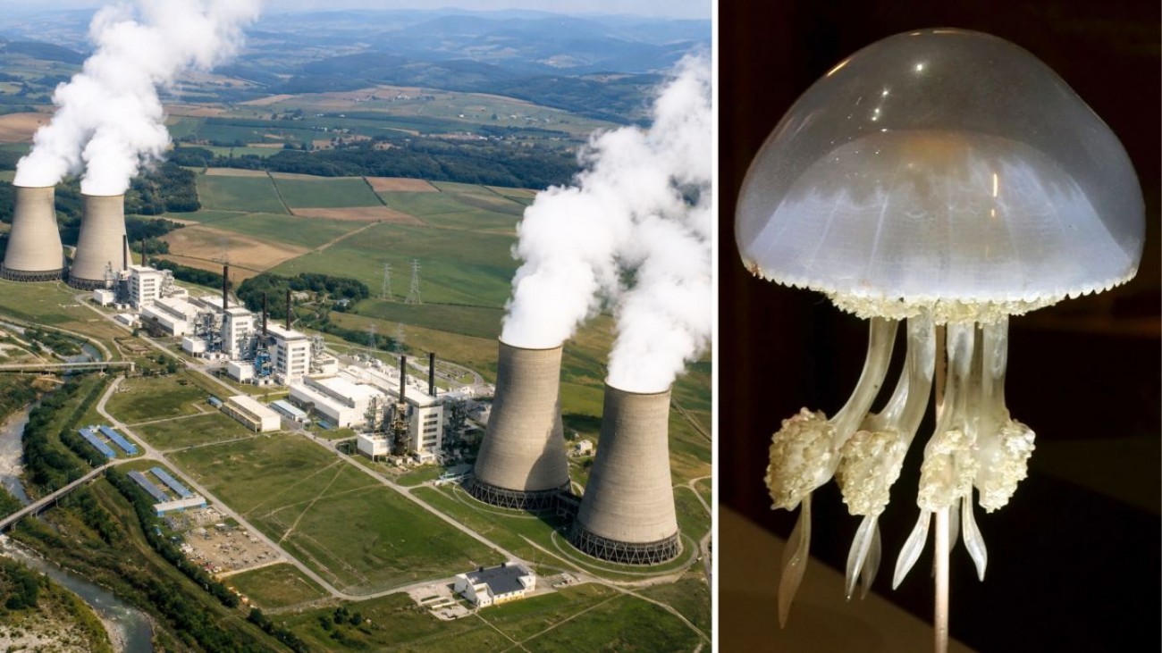 Medúzy vyřadily z provozu polovinu reaktorů jaderné elektrárny. Výroba prudce klesla