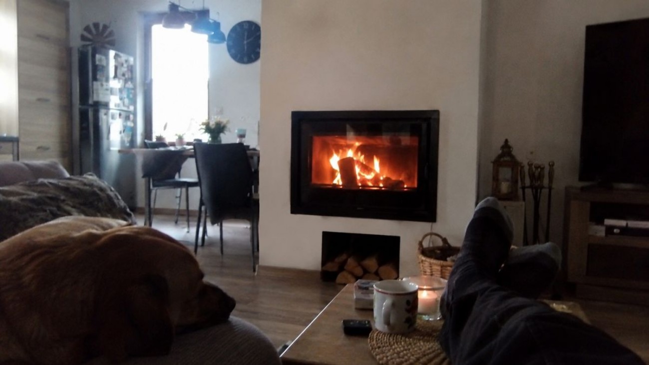 Tepelné čerpadlo a krbová vložka