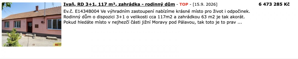 Rodinný dům za dobrou cenu