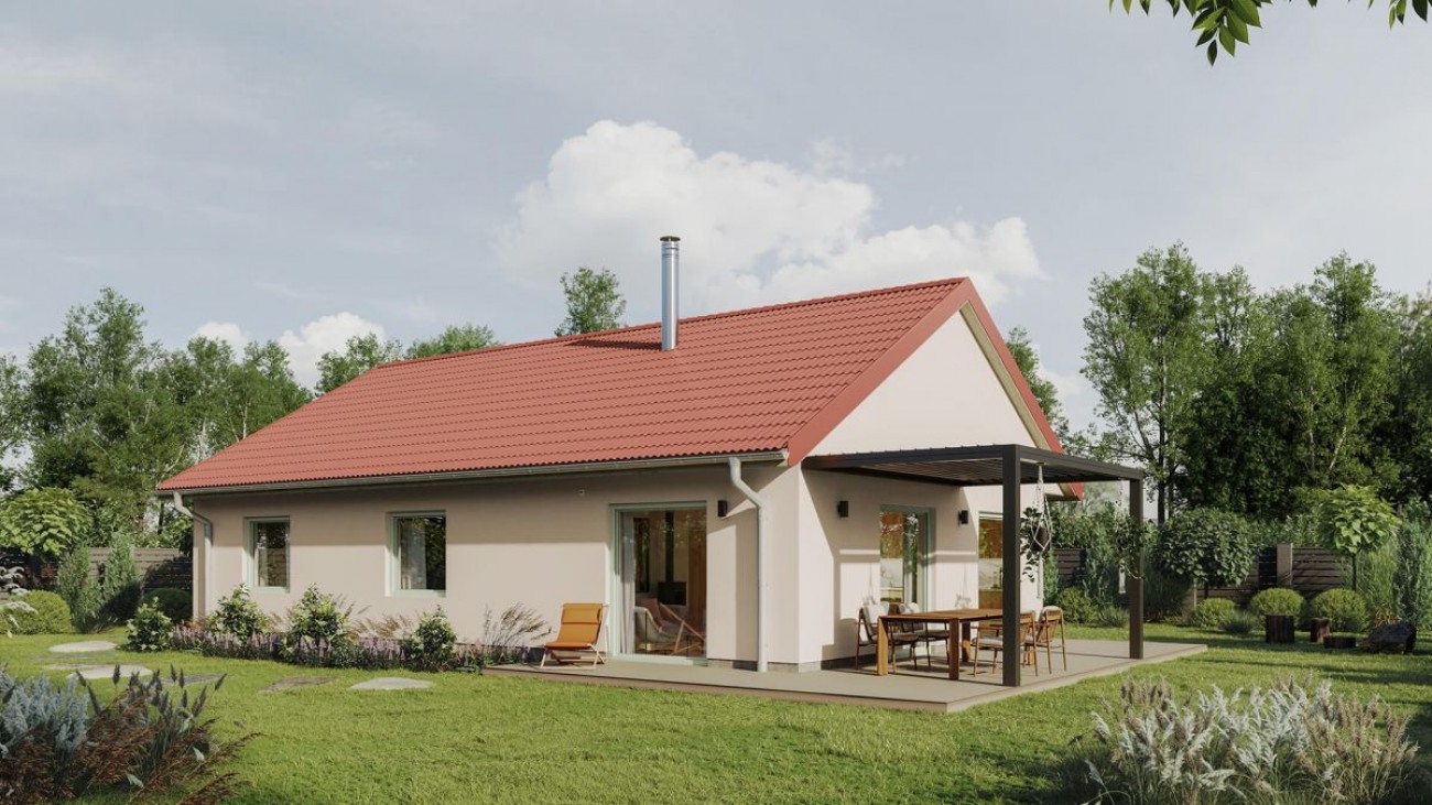 Bungalov o dispozici 4kk je ideálním prostorem pro rodiny s dětmi