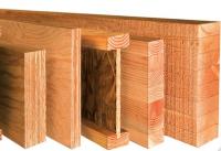 Různé typy dřevěných materiálů