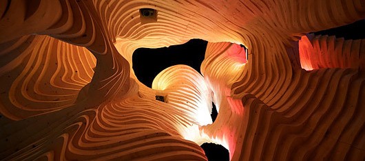 Pavilón inspirovaný termitištěm