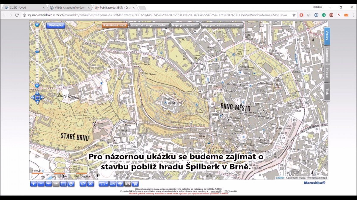 nahlížení do katastru nemovitostí