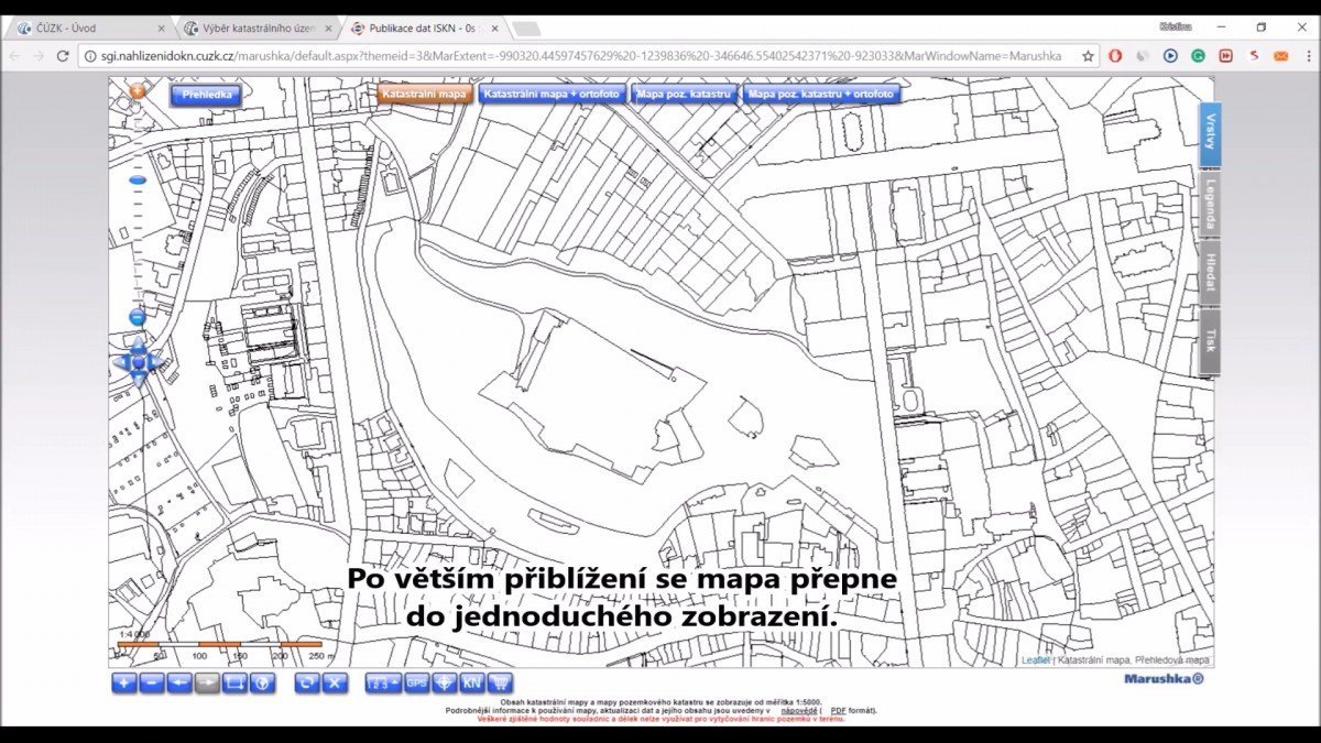 nahlížení do katastru nemovitostí